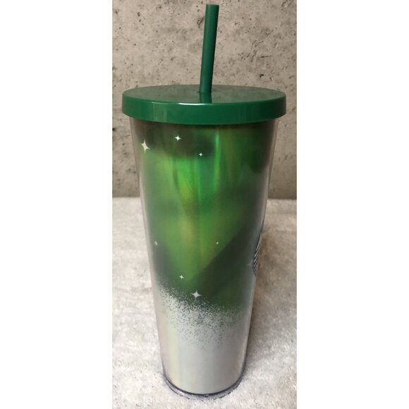 Starbucks For Life 2021 Limited Edition Green Tumbler Original Straw Christmas - Picture 3 of 7